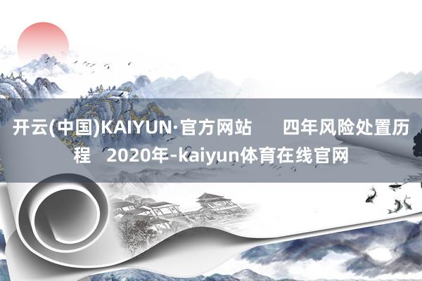 开云(中国)KAIYUN·官方网站      四年风险处置历程   2020年-kaiyun体育在线官网