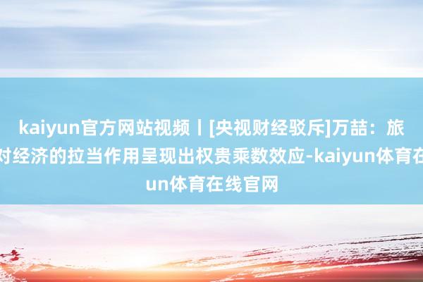 kaiyun官方网站视频丨[央视财经驳斥]万喆：旅游消耗对经济的拉当作用呈现出权贵乘数效应-kaiy